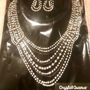 Crystal Avenues Rhinestone Jewelry Set